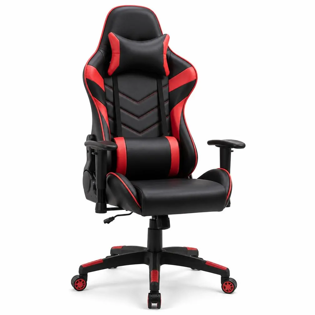Padded gaming chair with headrest